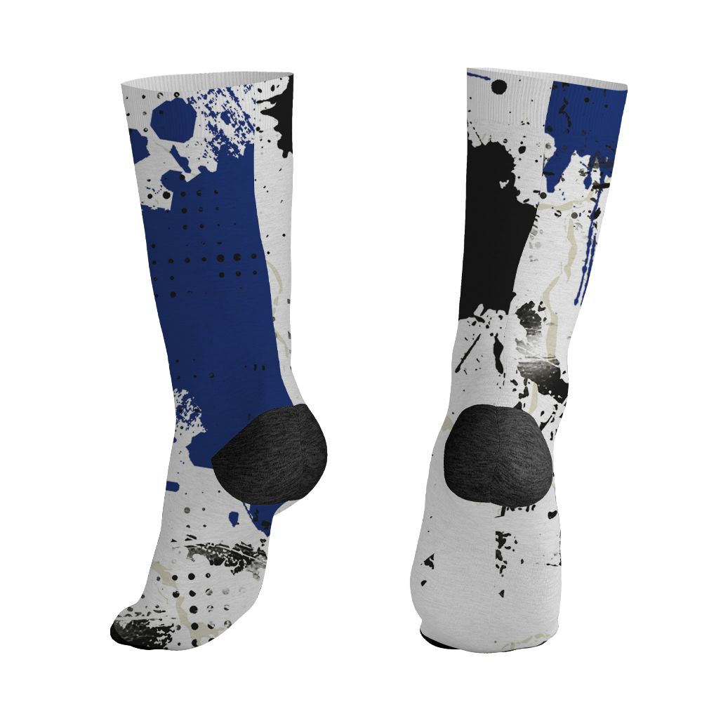 Rare-Air-Deep-Royal-Blue-1s-NastyJamz-Socks-Match-Hustle-Move-In-Silence-All-Over-Print