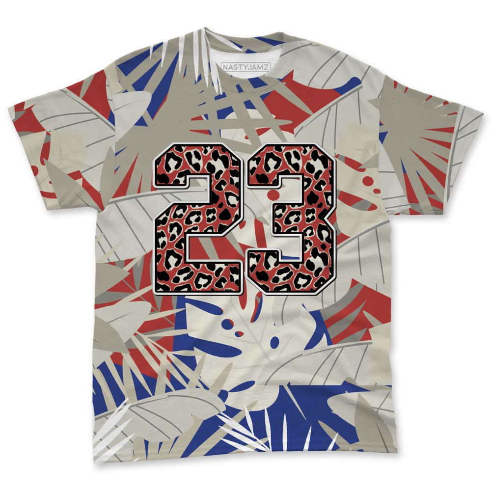 Rare-Air-Cinnabar-1s-NastyJamz-T-Shirt-Match-Custom-23-Leopard-All-Over-Print
