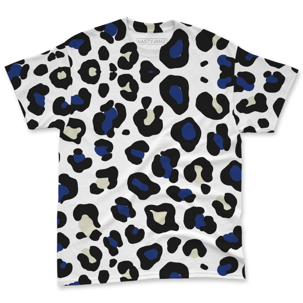 Rare-Air-Deep-Royal-Blue-1s-NastyJamz-T-Shirt-Match-Leopard-Pattern-All-Over-Print