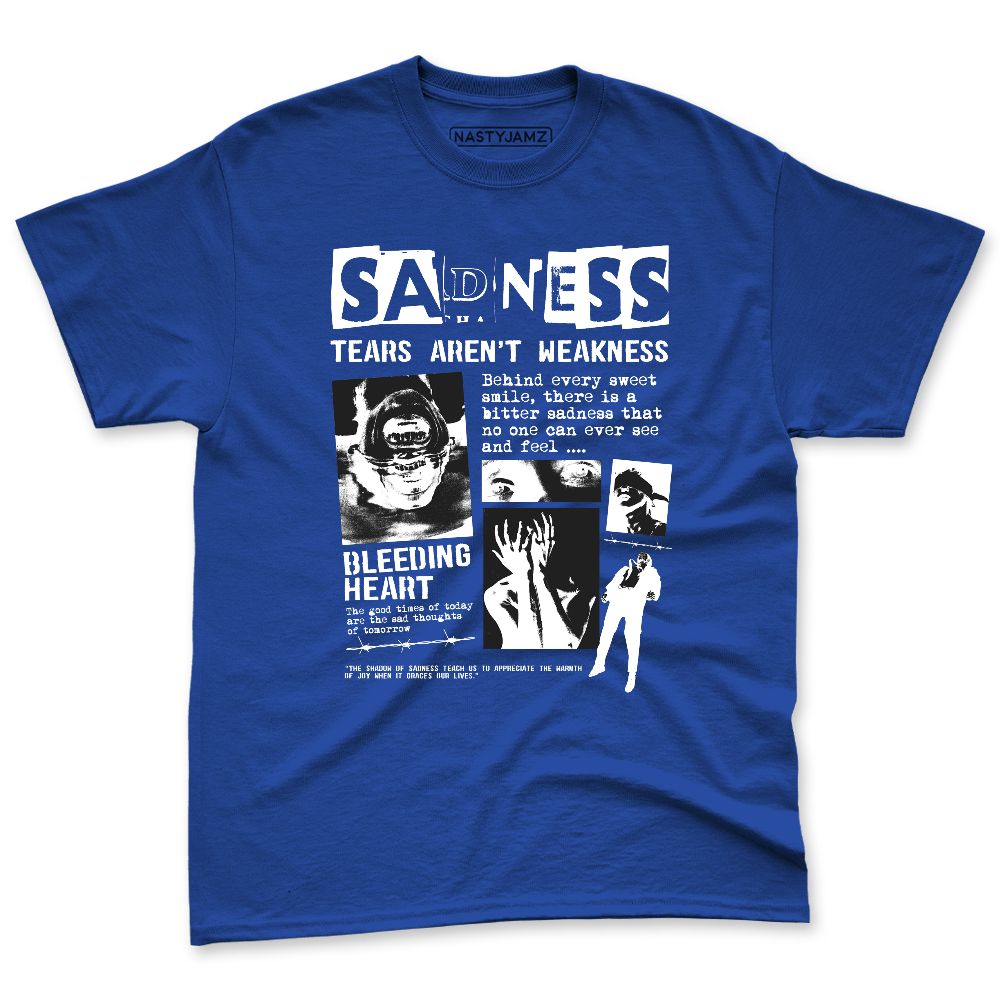 Rare-Air-Deep-Royal-Blue-1s-NastyJamz-Premium-T-Shirt-Match-Sadness