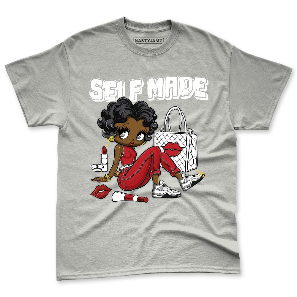 White-Cement-4s-NastyJamz-Premium-T-Shirt-Match-Sneaker-Girl-Selfmade