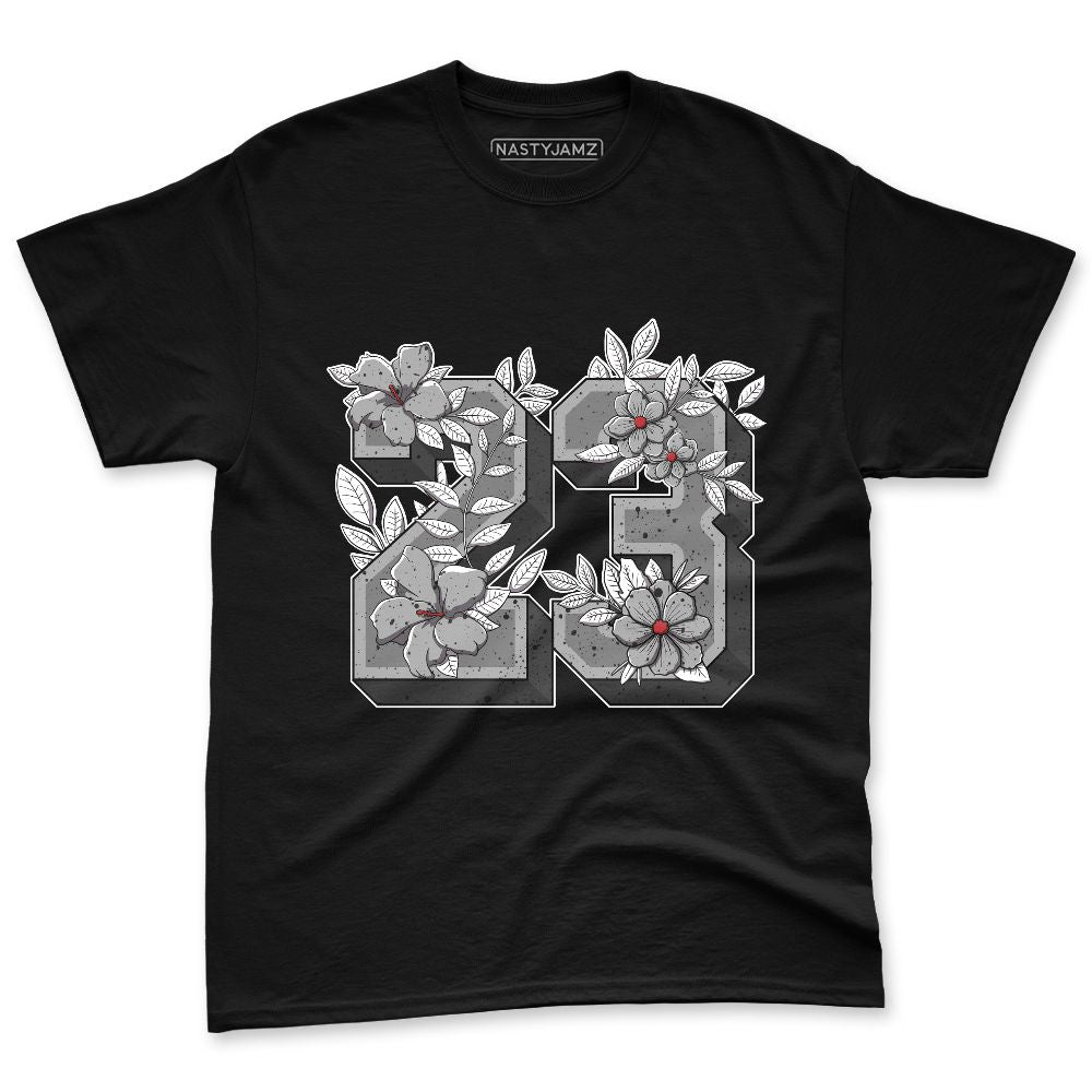 White-Cement-4s-NastyJamz-Premium-T-Shirt-Match-23-Floral