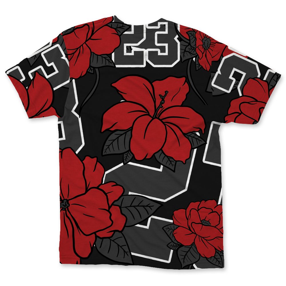 Low-Bred-11s-NastyJamz-T-Shirt-Match-23-Floral-All-Over-Print-Flower
