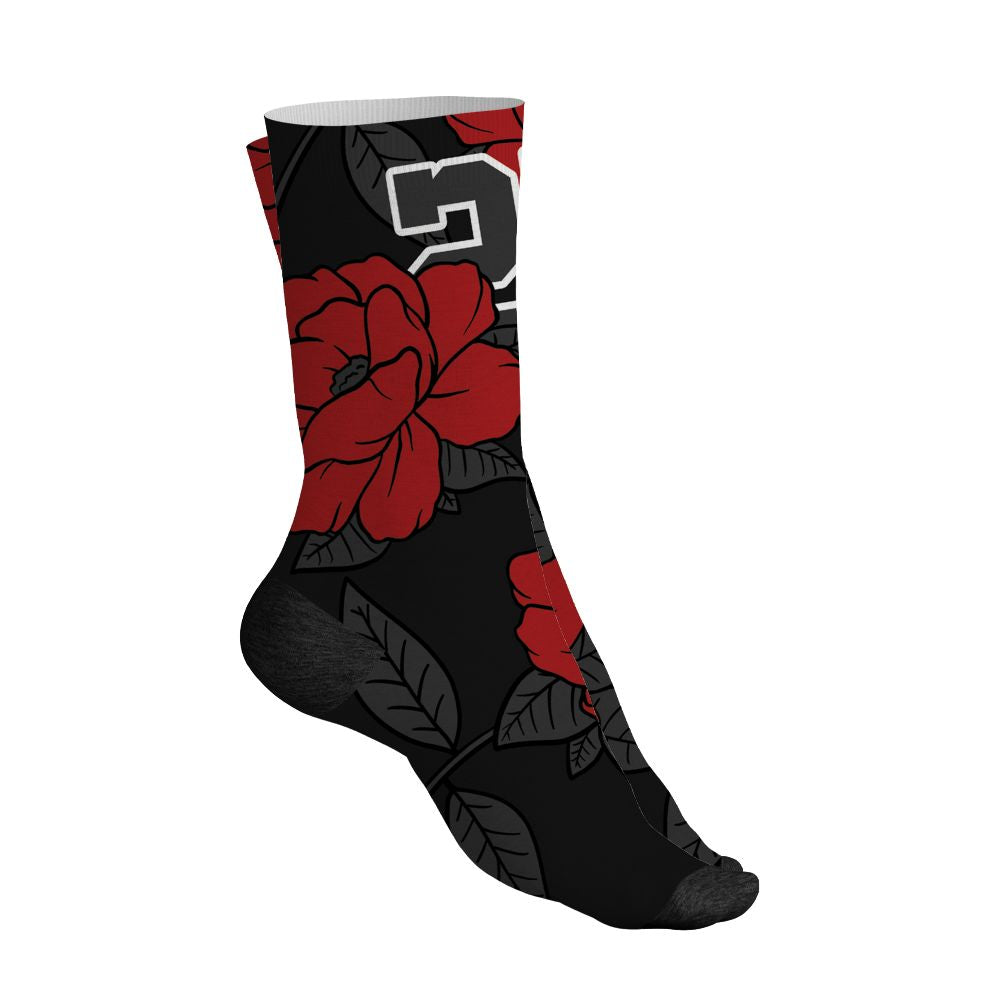 Low-Bred-11s-NastyJamz-Socks-Match-23-Floral-All-Over-Print-Flower