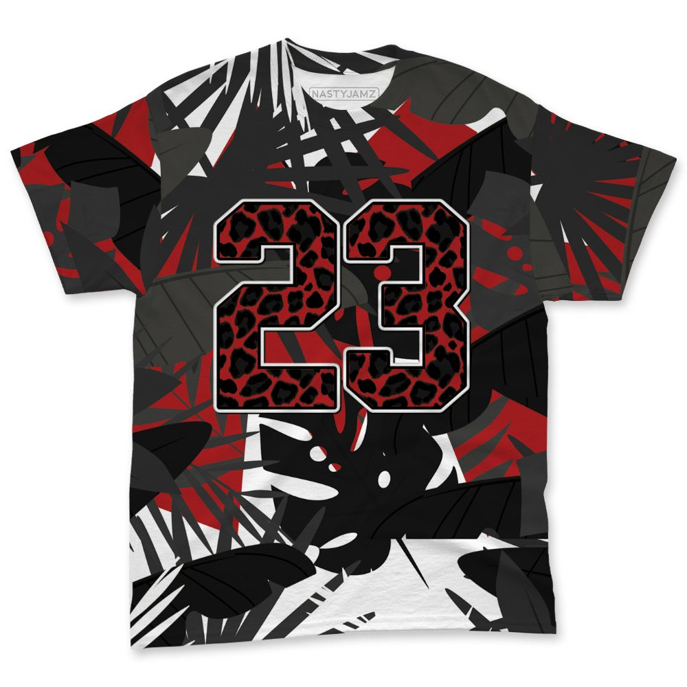 Low-Bred-11s-NastyJamz-T-Shirt-Match-Custom-23-Leopard-All-Over-Print