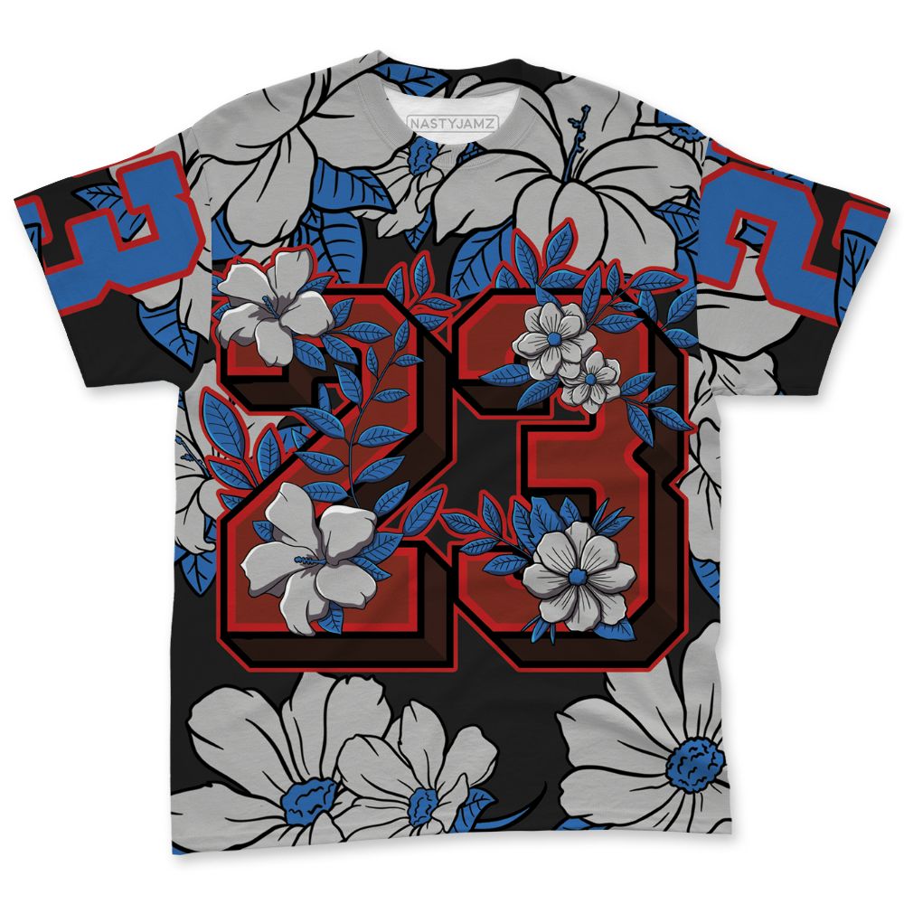 Rare-Air-3s-NastyJamz-T-Shirt-Match-23-Floral-All-Over-Print-Flower