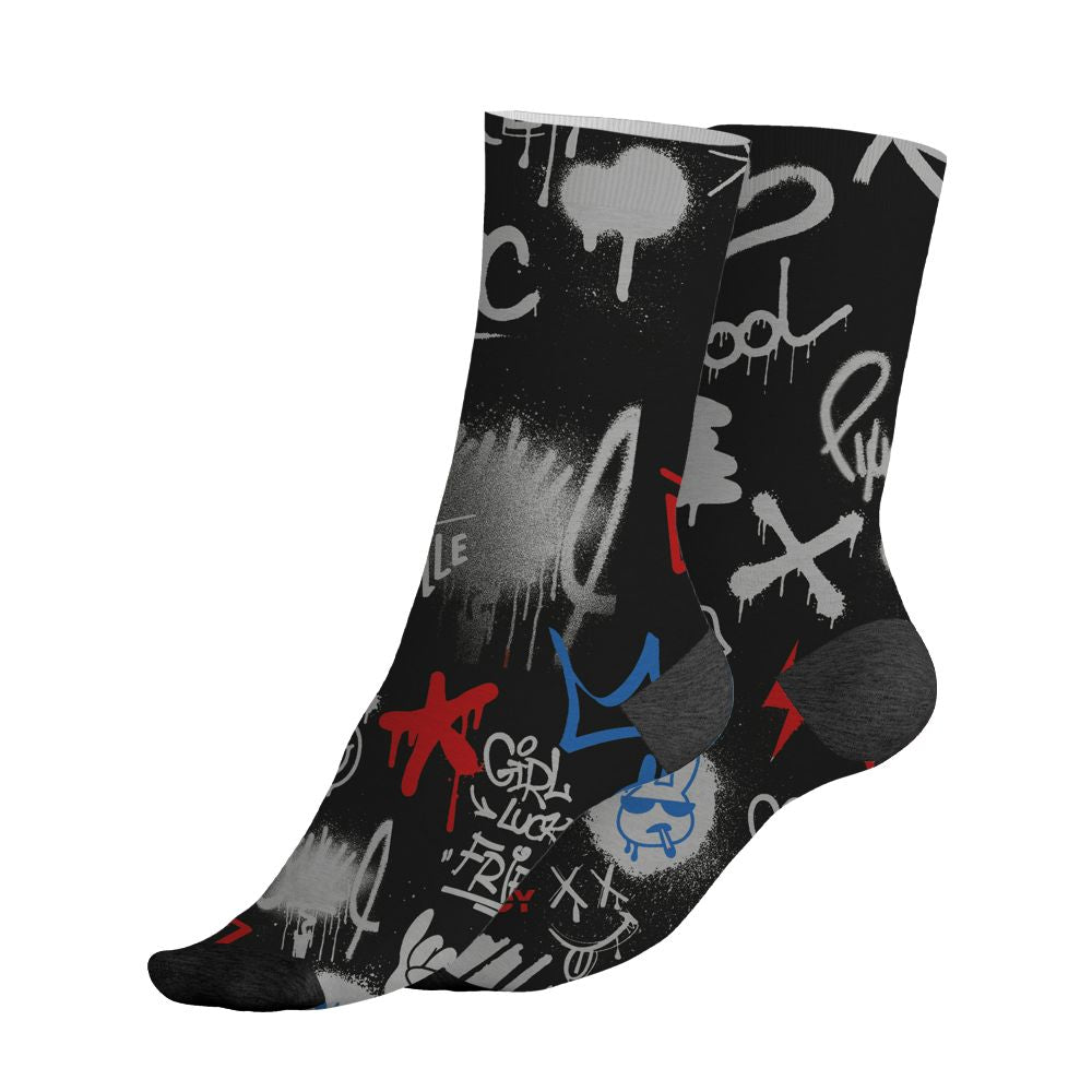Rare-Air-3s-NastyJamz-Socks-Match-Graffiti-King-All-Over-Print-Doodle-Style