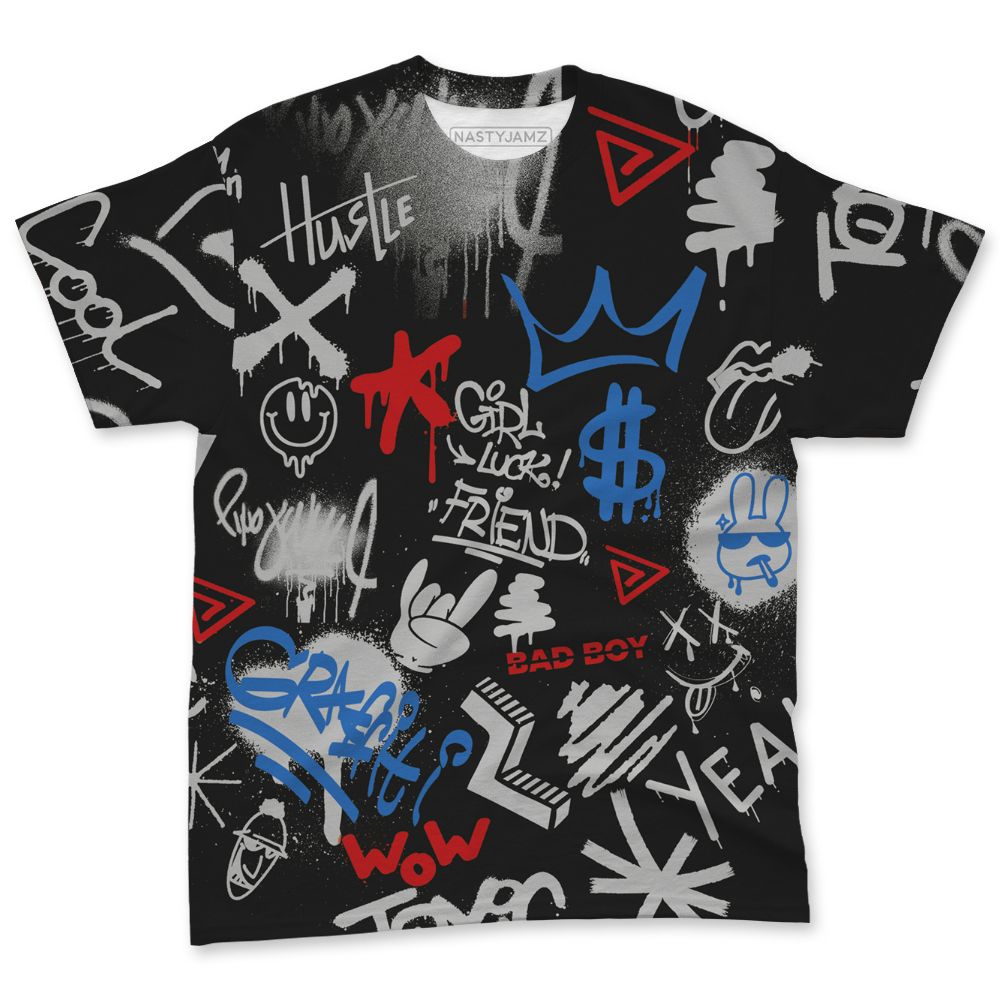 Rare-Air-3s-NastyJamz-T-Shirt-Match-Graffiti-King-All-Over-Print-Doodle-Style