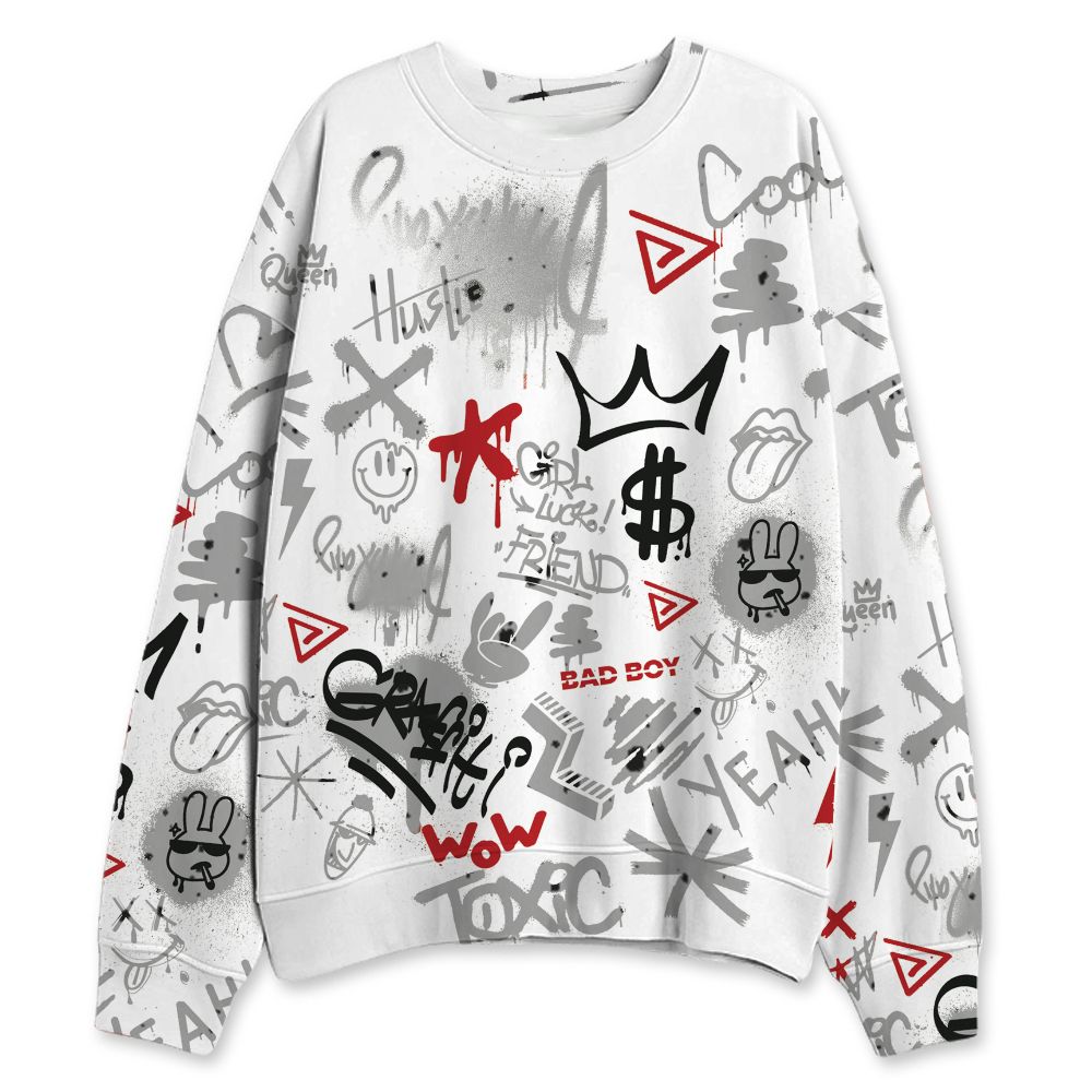 White-Cement-4s-NastyJamz-Sweatshirt-Match-Graffiti-King-All-Over-Print-Doodle-Style