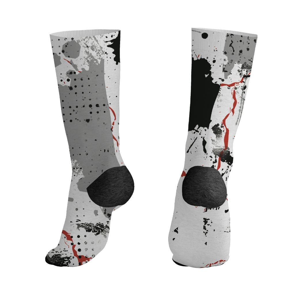 White-Cement-4s-NastyJamz-Socks-Match-Hustle-Move-In-Silence-All-Over-Print