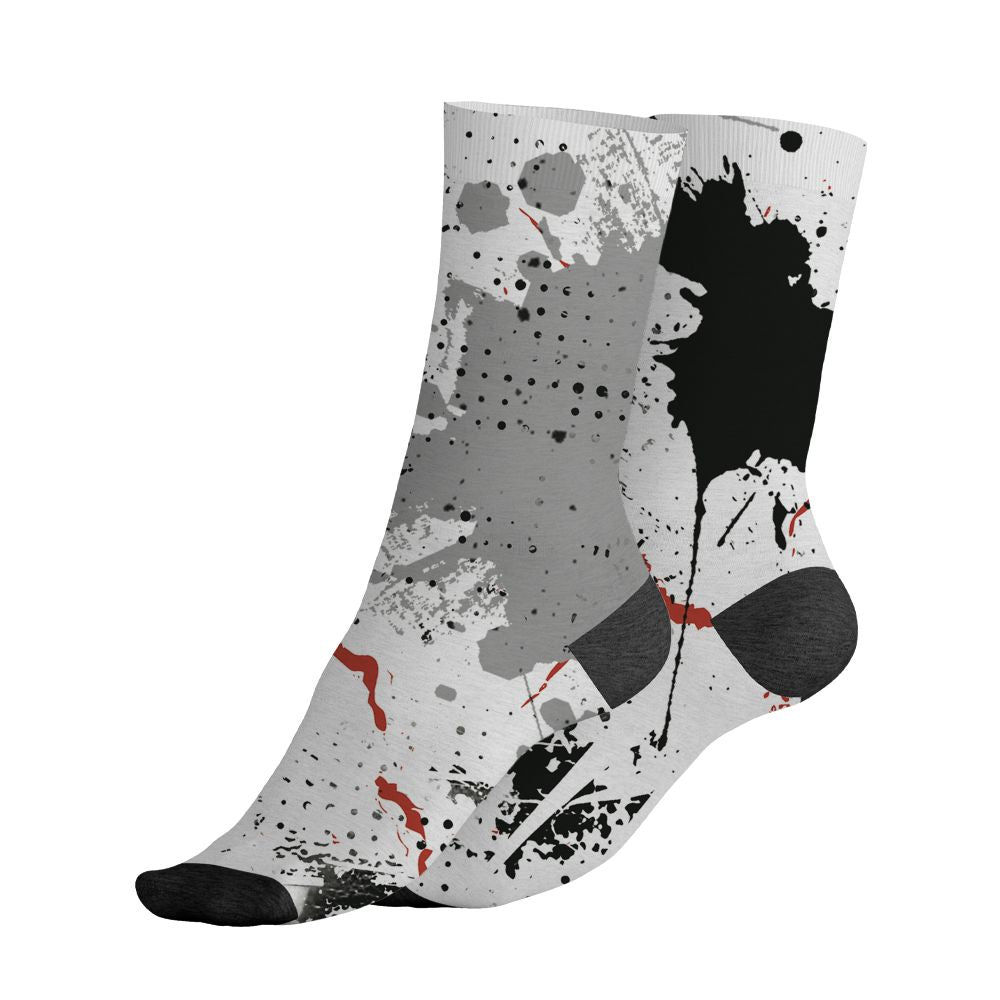 White-Cement-4s-NastyJamz-Socks-Match-Hustle-Move-In-Silence-All-Over-Print