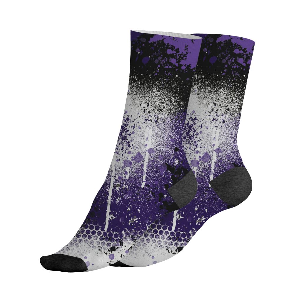 AM-CB-94-Black-Pure-Purple-NastyJamz-Socks-Match-23-Painted-Graffiti
