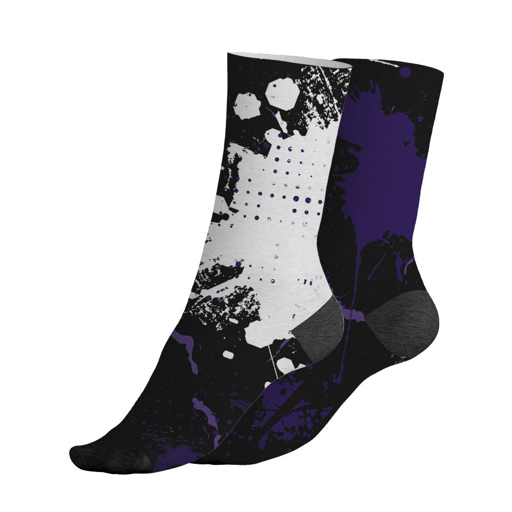 AM-CB-94-Black-Pure-Purple-NastyJamz-Socks-Match-Hustle-Move-In-Silence-All-Over-Print