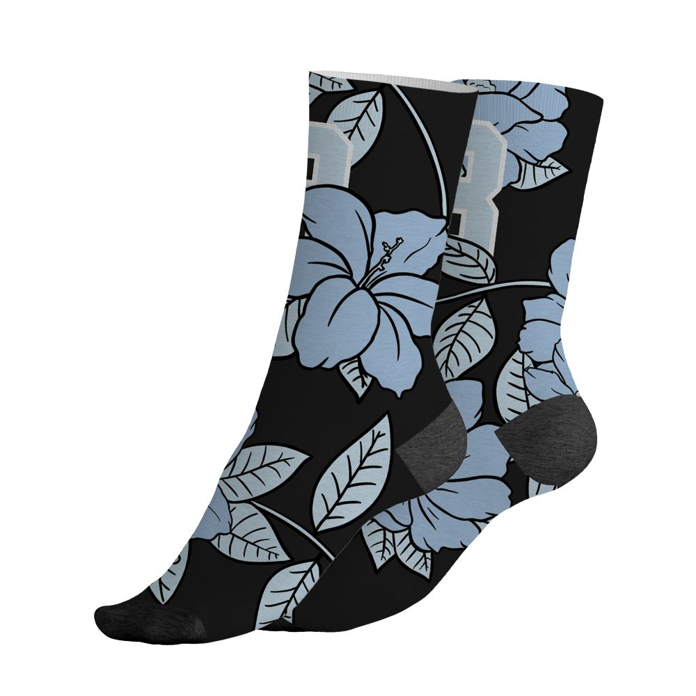 Air-Foamposite-Psychic-Blue-NastyJamz-Socks-Match-23-Floral-All-Over-Print-Flower