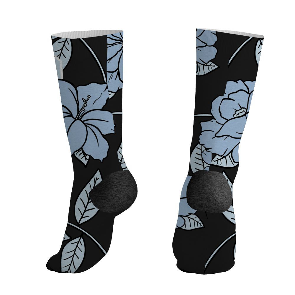 Air-Foamposite-Psychic-Blue-NastyJamz-Socks-Match-23-Floral-All-Over-Print-Flower