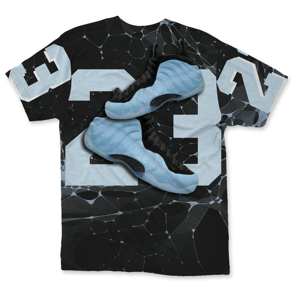 Air-Foamposite-Psychic-Blue-NastyJamz-T-Shirt-Match-23-Sneaker-All-Over-Print