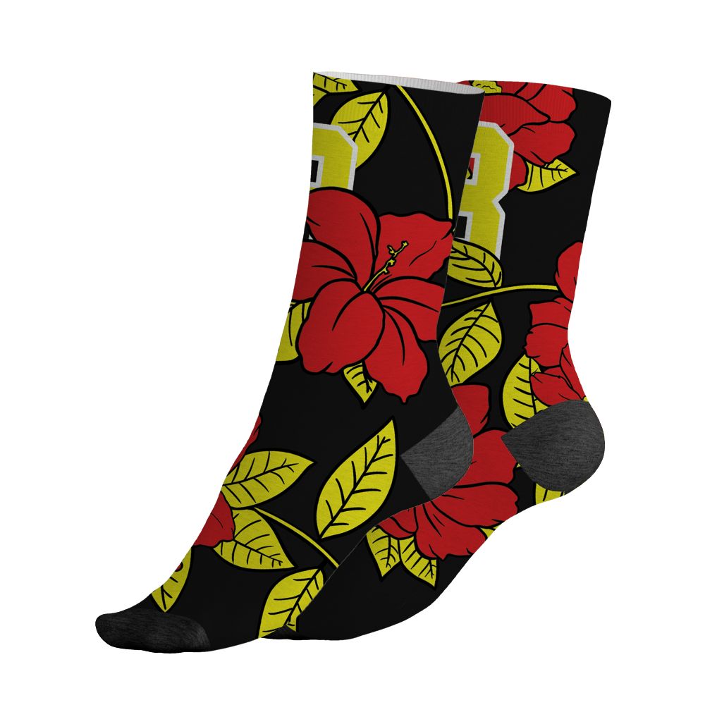 Ferrari-14s-NastyJamz-Socks-Match-23-Floral-All-Over-Print-Flower