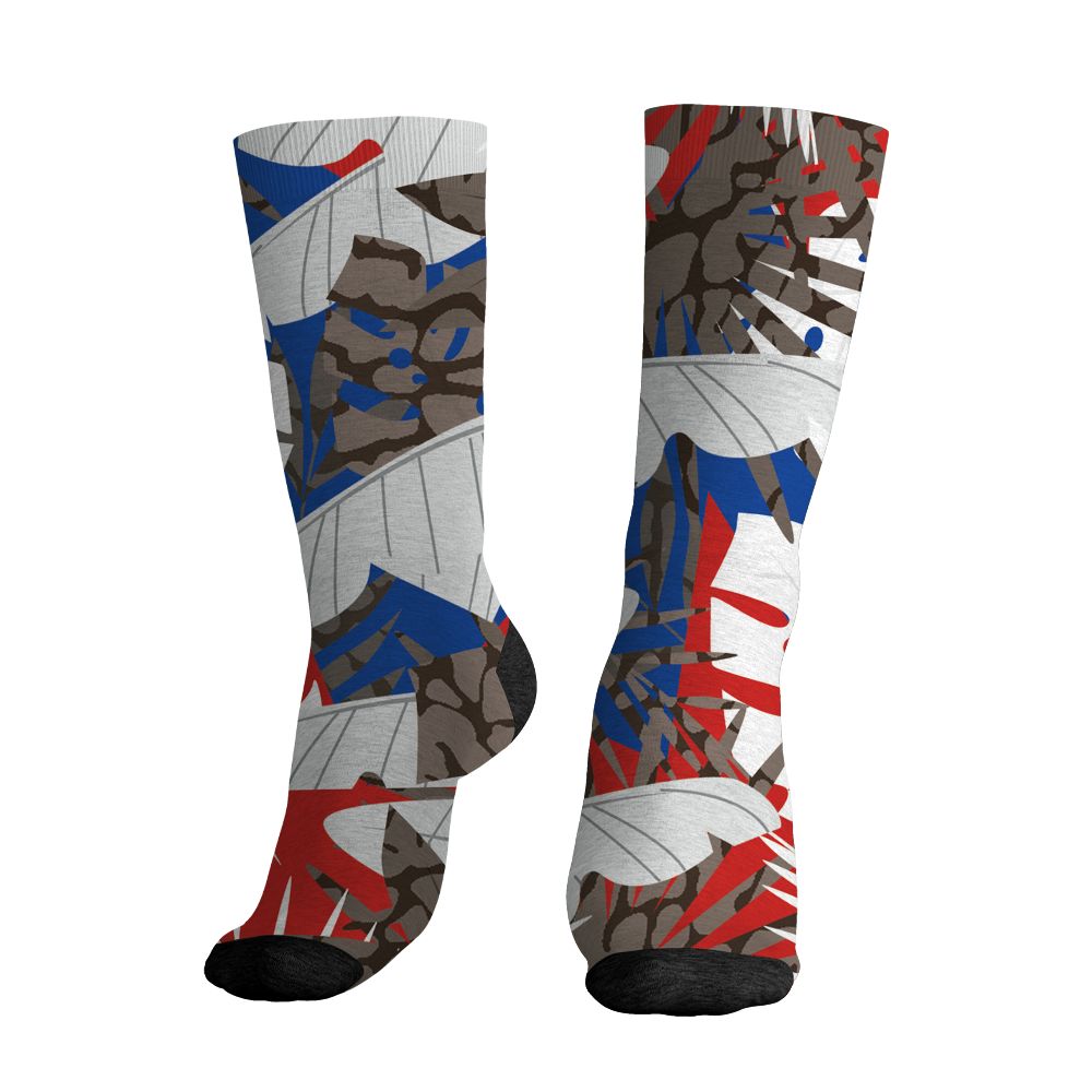 Seoul 2.0 3s NastyJamz Socks Match 23 Painted Graffiti All-Over Print