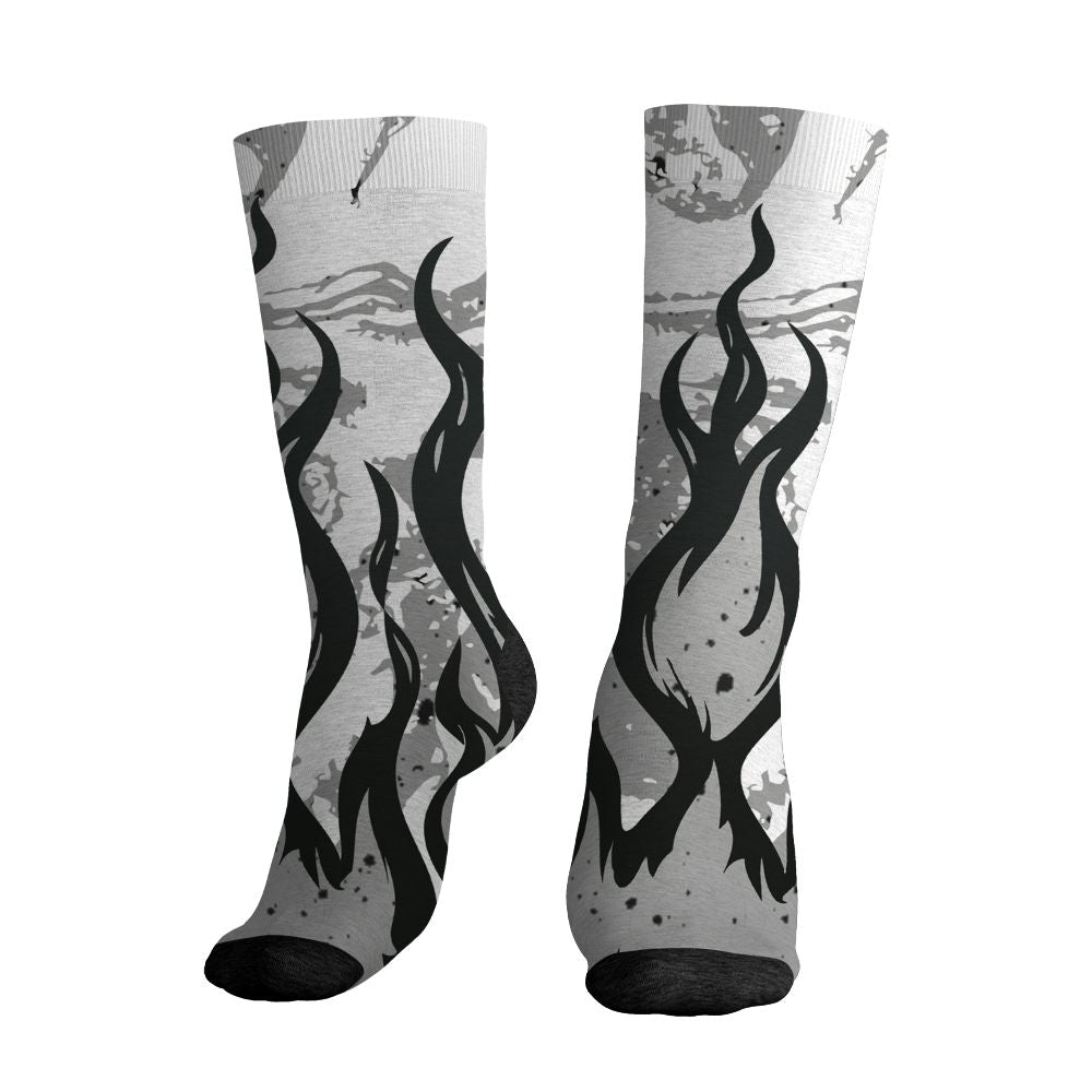 White-Cement-4s-NastyJamz-Socks-Match-23-Burning-Fire-All-Over-Print