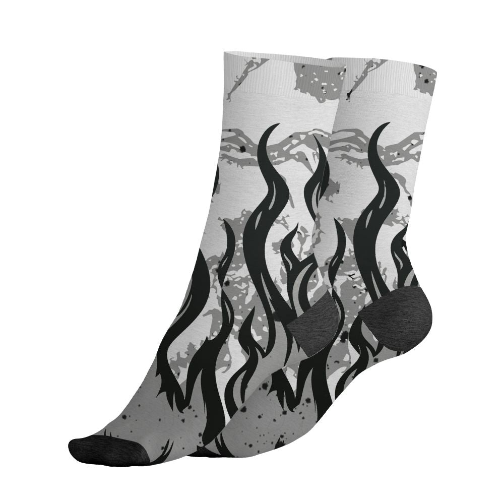 White-Cement-4s-NastyJamz-Socks-Match-23-Burning-Fire-All-Over-Print