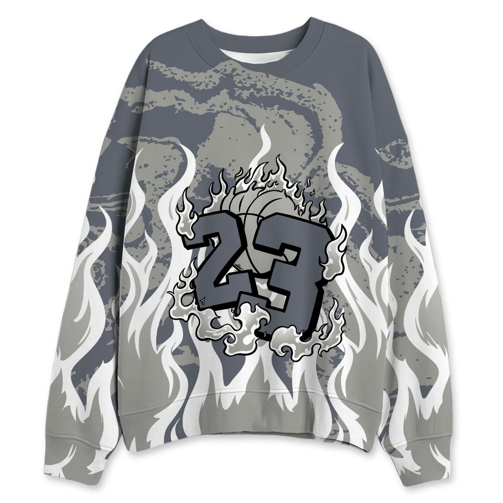 Cool-Grey-9s-NastyJamz-Sweatshirt-Match-23-Burning-Fire-All-Over-Print
