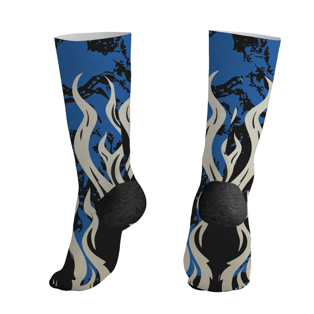 Rare-Air-3s-NastyJamz-Socks-Match-23-Burning-Fire-All-Over-Print
