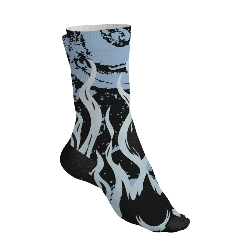 Air-Foamposite-Psychic-Blue-NastyJamz-Socks-Match-23-Burning-Fire-All-Over-Print