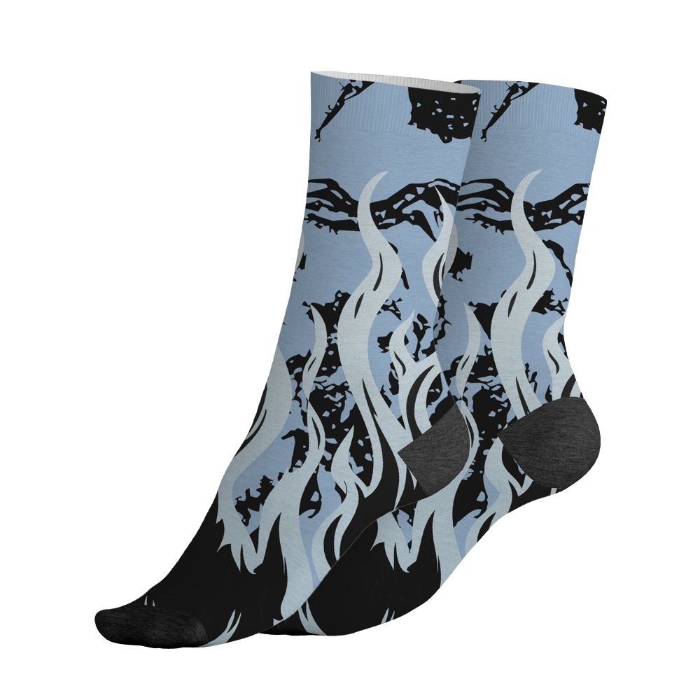 Air-Foamposite-Psychic-Blue-NastyJamz-Socks-Match-23-Burning-Fire-All-Over-Print