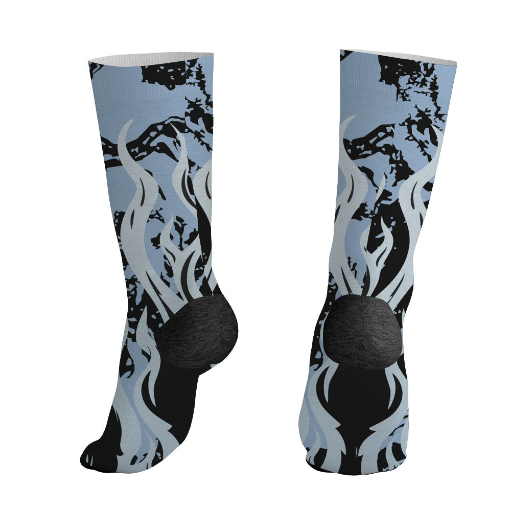 Air-Foamposite-Psychic-Blue-NastyJamz-Socks-Match-23-Burning-Fire-All-Over-Print