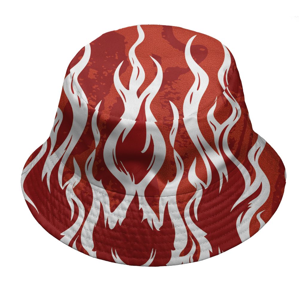Brick-By-Brick-4s-NastyJamz-Bucket-Hat-Match-23-Burning-Fire-3D-All-Over-Print