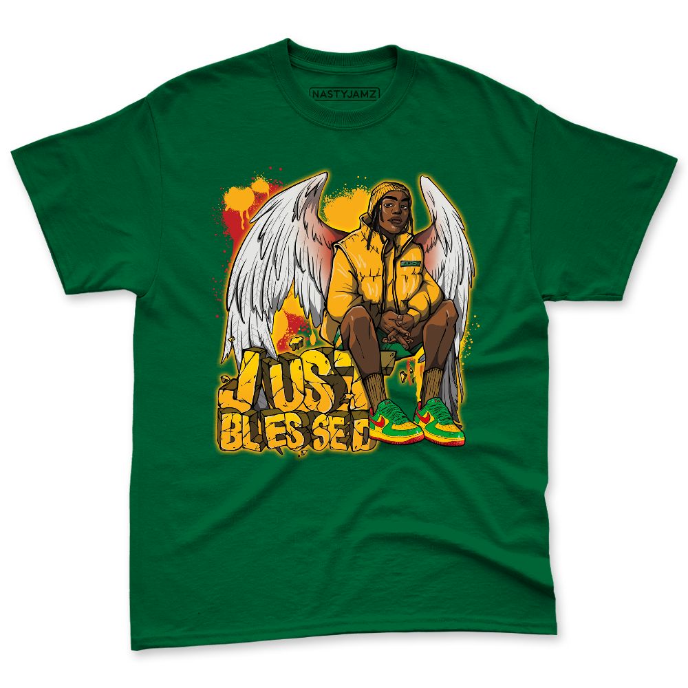 AF-1-Low-Lucky-Green-NastyJamz-Premium-T-Shirt-Match-Just-Blessed