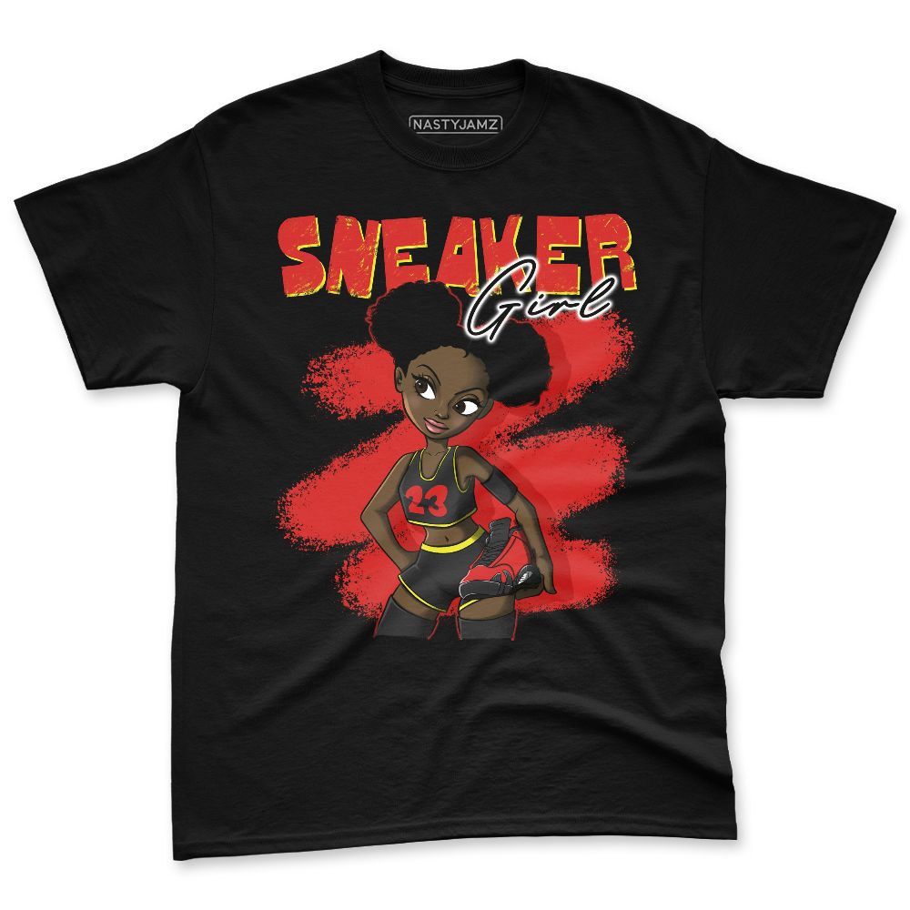 Ferrari-14s-NastyJamz-Premium-T-Shirt-Match-Black-Sneaker-Girl