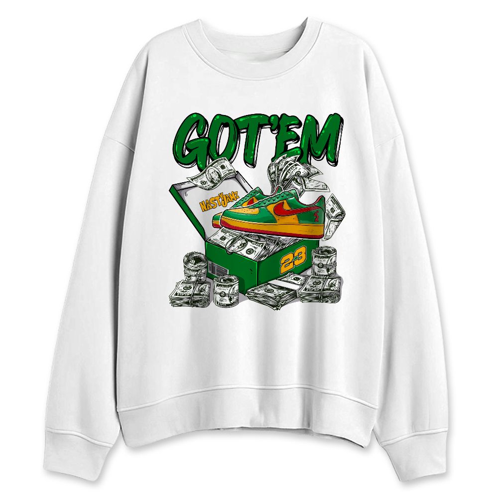 AF-1-Low-Lucky-Green-NastyJamz-Sweatshirt-Match-Dollar-Sneaker-Box