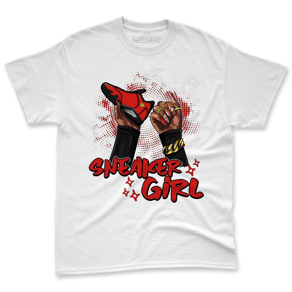 Ferrari-14s-NastyJamz-Premium-T-Shirt-Match-Sneaker-Girl-Nail