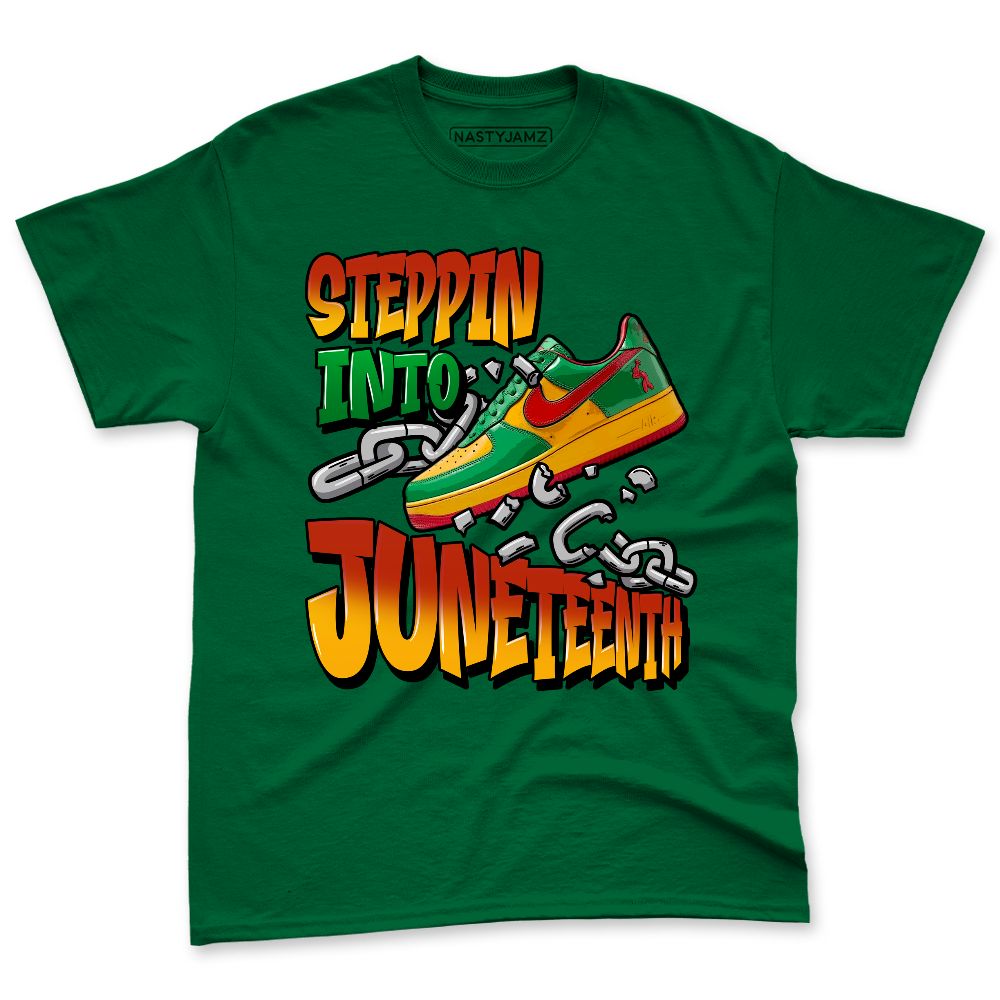 AF-1-Low-Lucky-Green-NastyJamz-Premium-T-Shirt-Match-Steppin-Into-Juneteenth