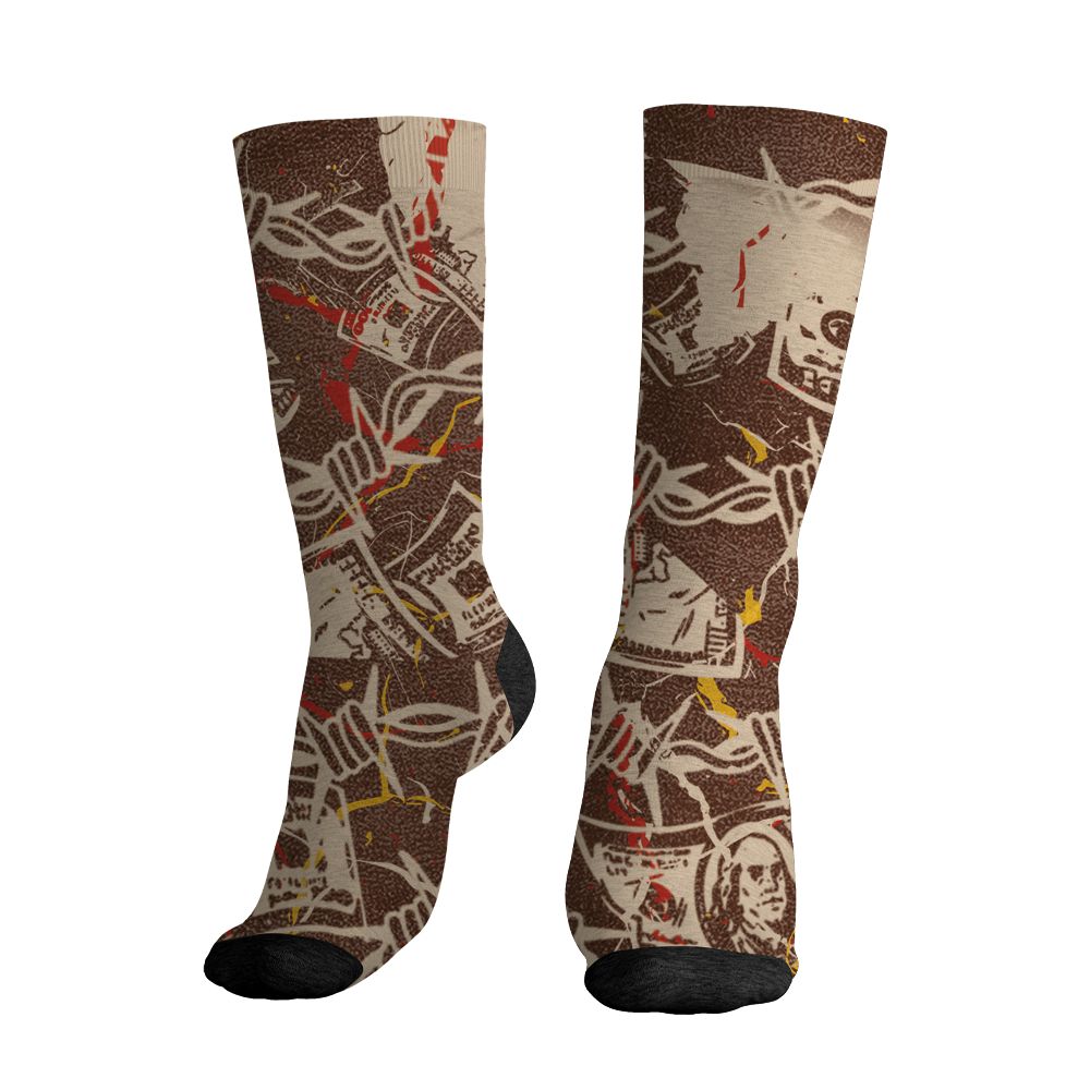 AM-1-Poly-Donkeyy-Kongg-NastyJamz-Socks-Match-Tough-People-Never-Fall-All-Over-Print
