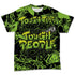 Air-Foamposite-One-Black-Volt-Nasty-T-Shirt-Match-Tough-People-Never-Fall-All-Over-Print