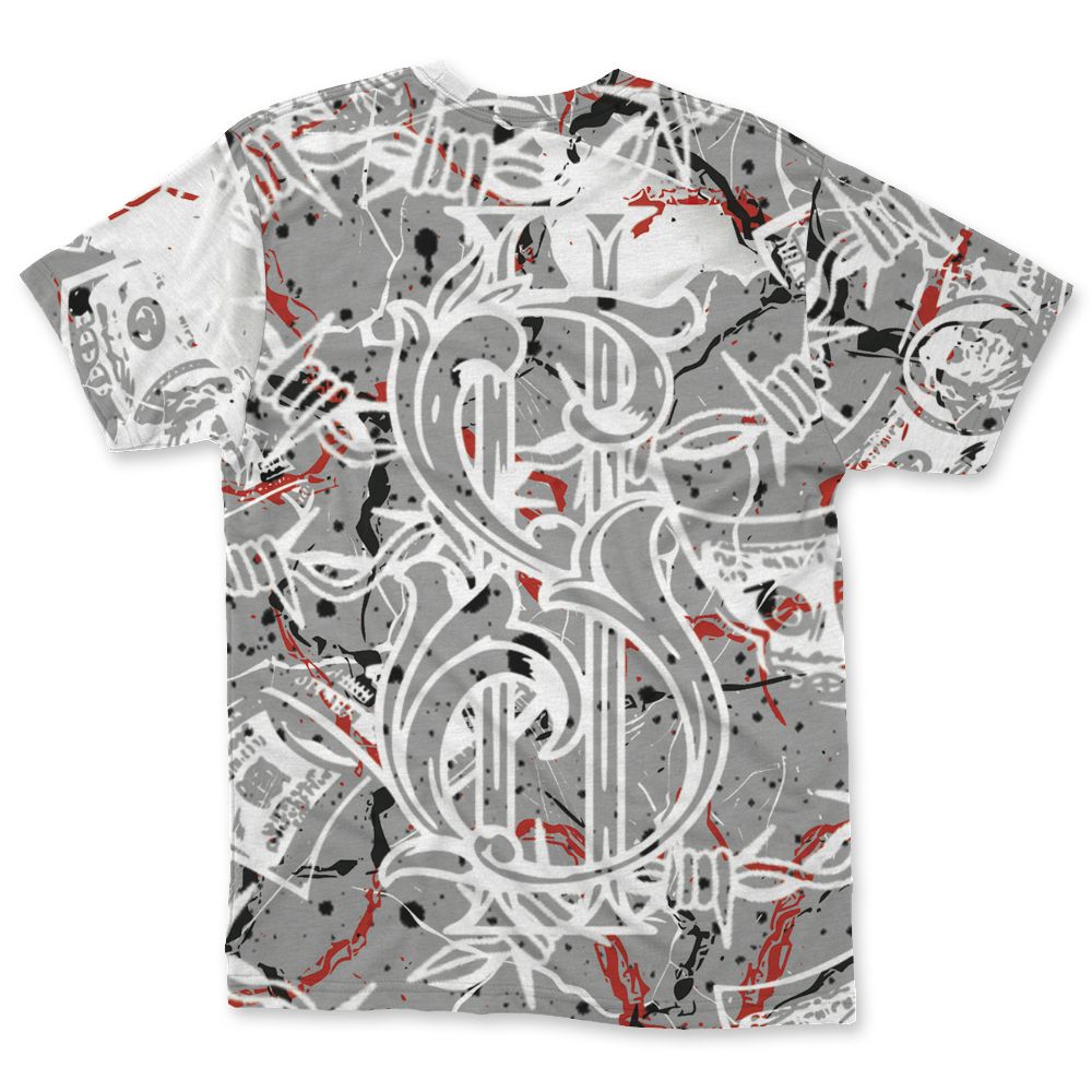 White-Cement-4s-NastyJamz-T-Shirt-Match-Tough-People-Never-Fall-All-Over-Print