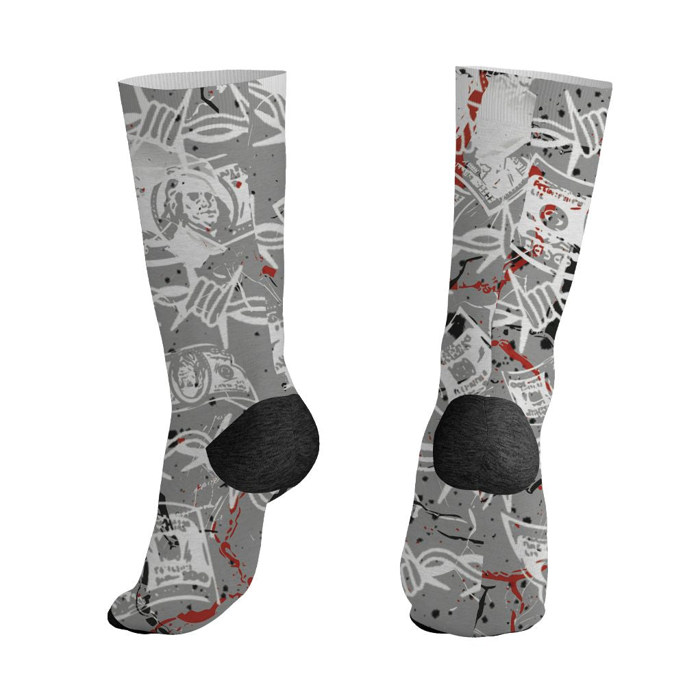 White-Cement-4s-NastyJamz-Socks-Match-Tough-People-Never-Fall-All-Over-Print