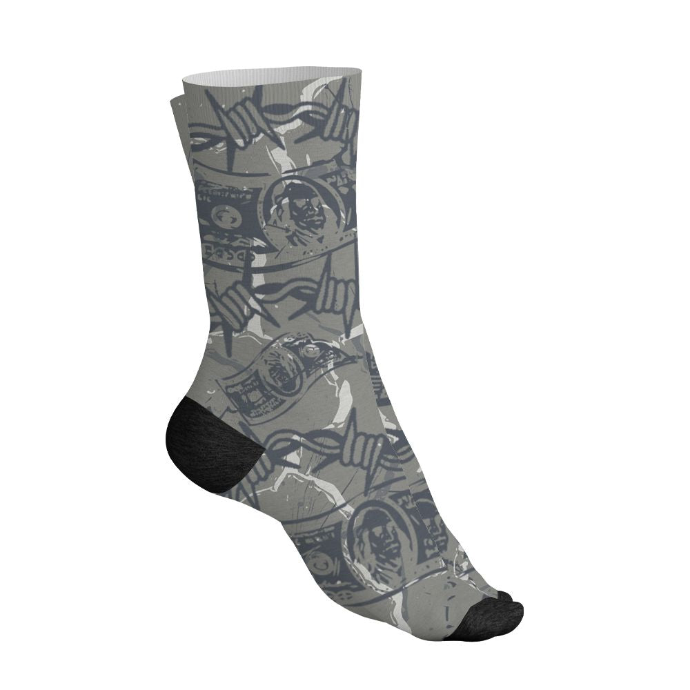 Cool-Grey-9s-NastyJamz-Socks-Match-Tough-People-Never-Fall-All-Over-Print