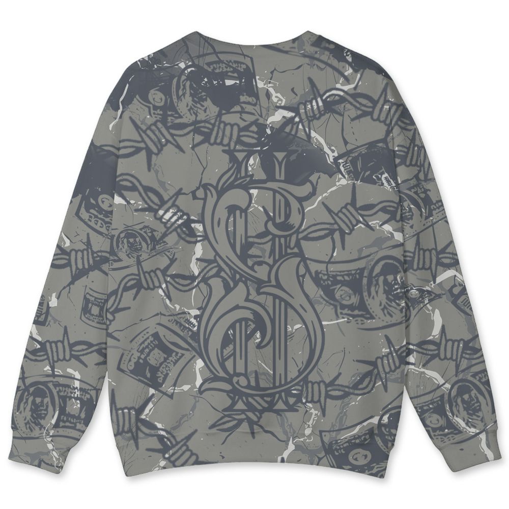 Cool-Grey-9s-NastyJamz-Sweatshirt-Match-Tough-People-Never-Fall-All-Over-Print