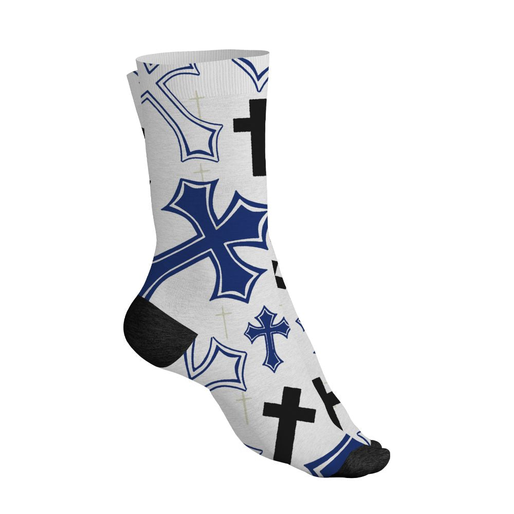 Rare-Air-Deep-Royal-Blue-1s-NastyJamz-Socks-Match-God-Got-Me-All-Over-Print