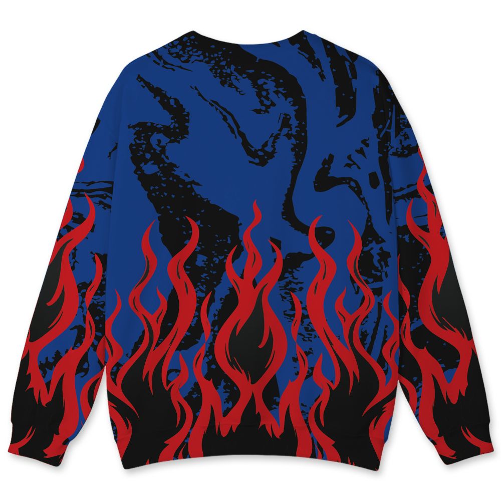 Rare-Air-4s-NastyJamz-Sweatshirt-Match-23-Burning-Fire-All-Over-Print