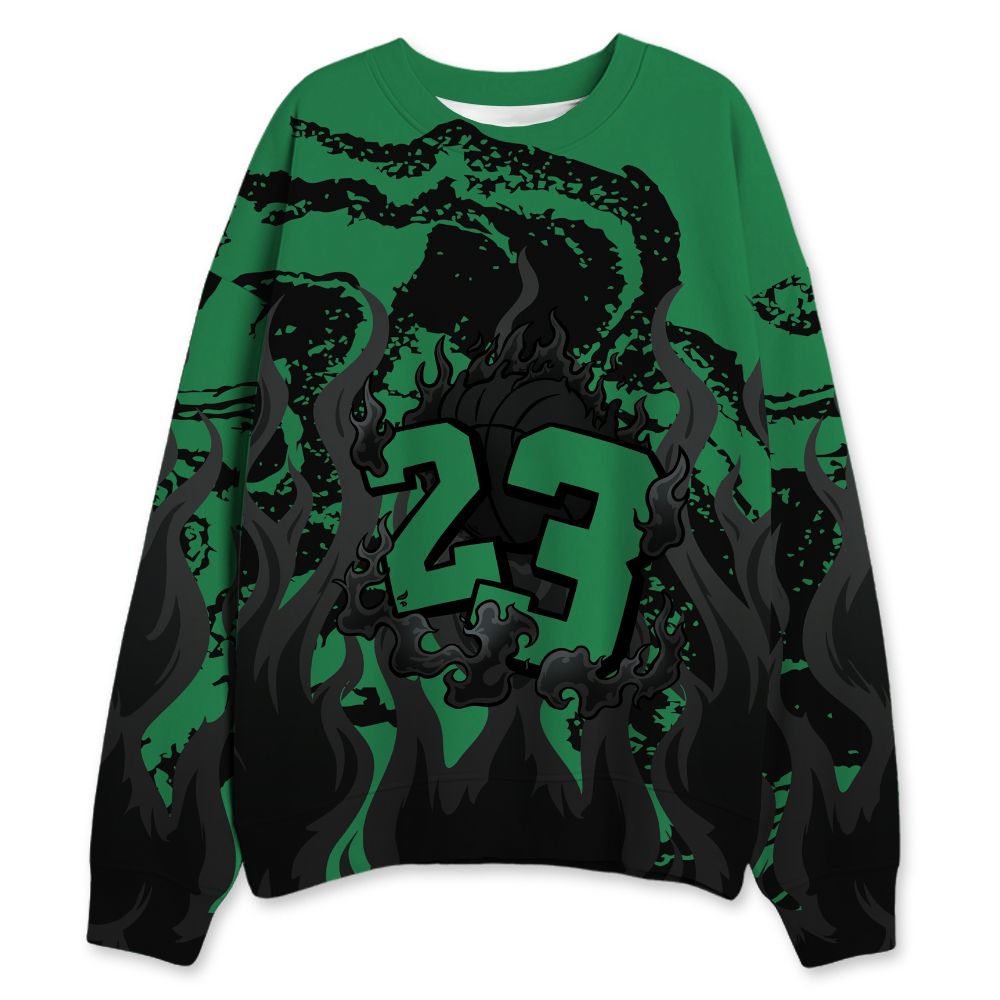 Spizike-Pine-Green-Black-Anthracite-NastyJamz-Sweatshirt-Match-23-Burning-Fire-All-Over-Print