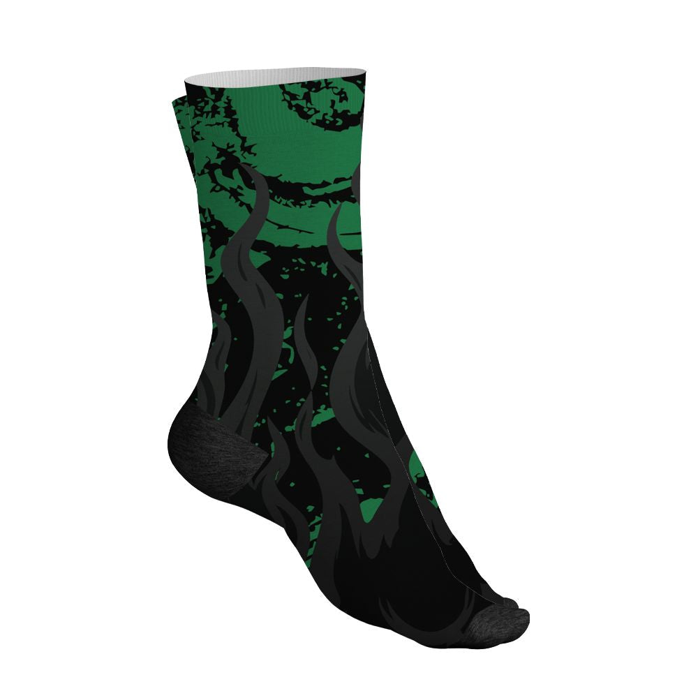 Spizike-Pine-Green-Black-Anthracite-NastyJamz-Socks-Match-23-Burning-Fire-All-Over-Print