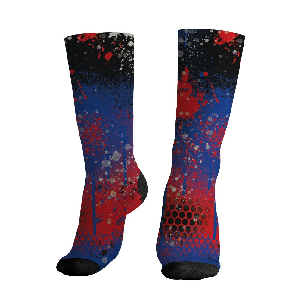 Rare-Air-4s-NastyJamz-Socks-Match-23-Painted-Graffiti