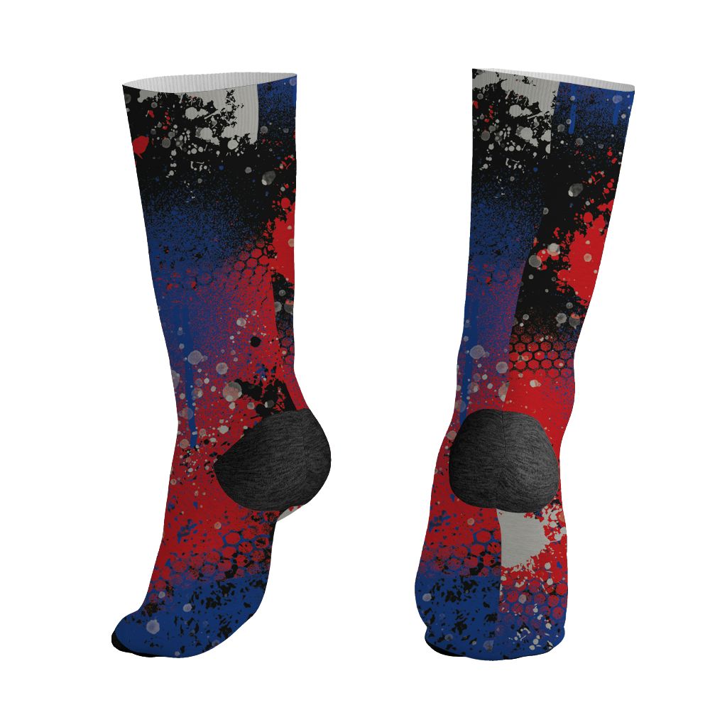 Rare-Air-4s-NastyJamz-Socks-Match-23-Painted-Graffiti