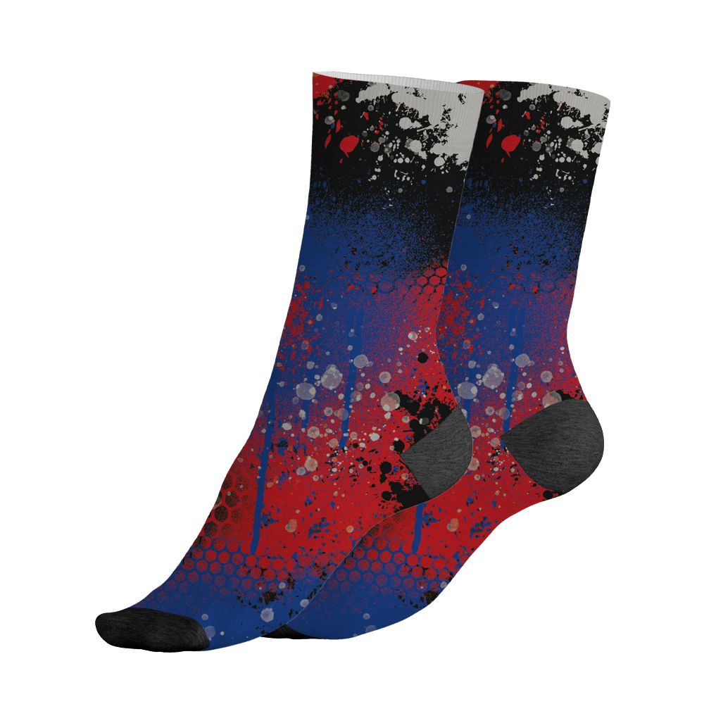 Rare-Air-4s-NastyJamz-Socks-Match-23-Painted-Graffiti