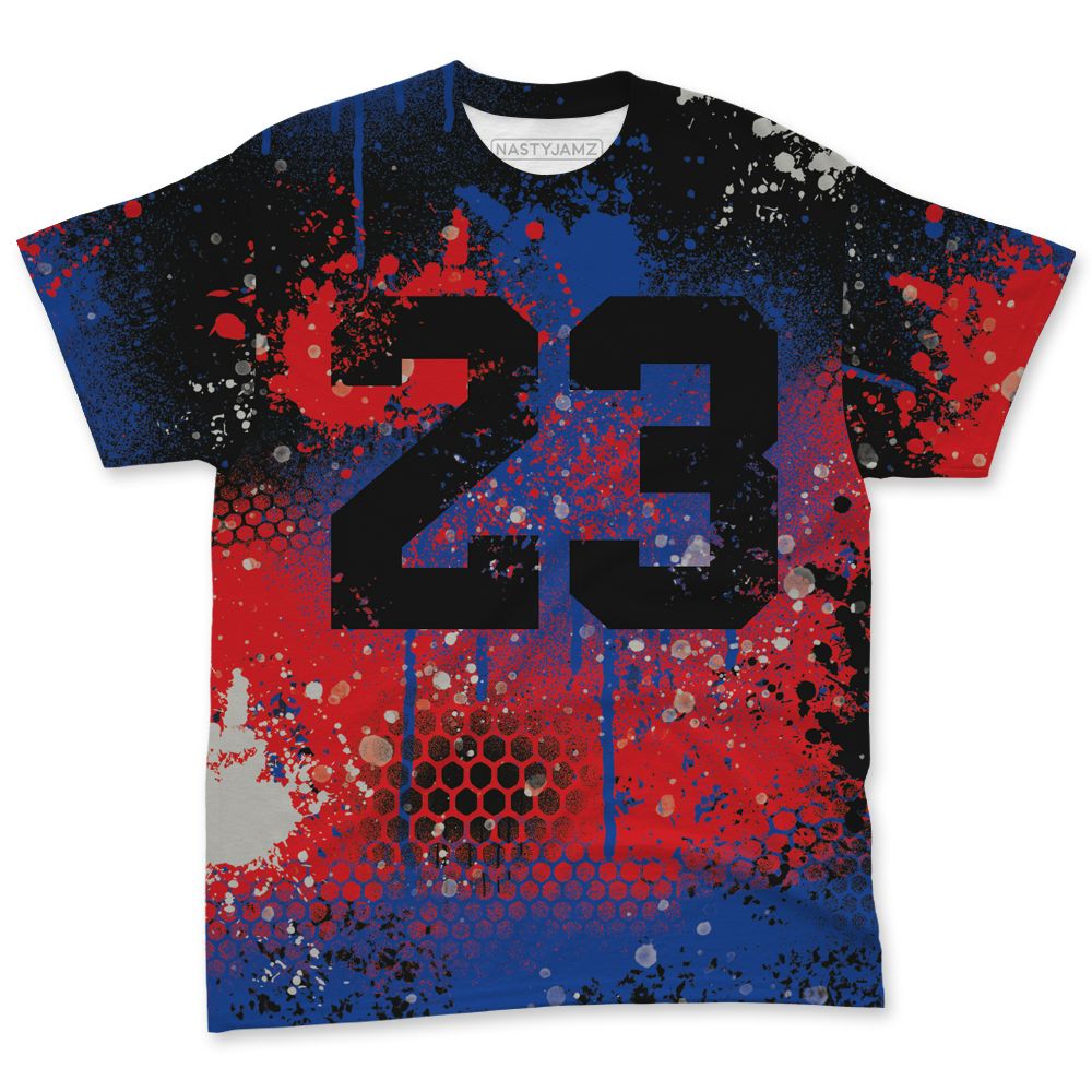 Rare-Air-4s-NastyJamz-T-Shirt-Match-23-Painted-Graffiti