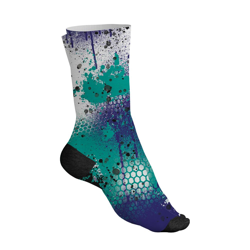 Grape-5s-NastyJamz-Socks-Match-23-Painted-Graffiti